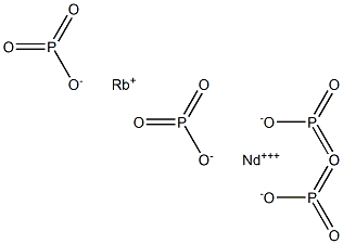 メタりん酸ルビジウムネオジム(III) 化学構造式
