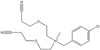 4-Chloro-N,N-bis[2-(2-cyanoethoxy)ethyl]-N-methylbenzenemethanaminium