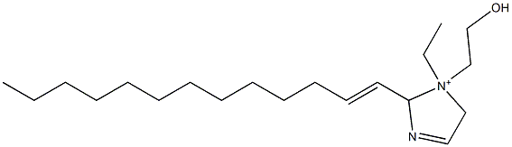 1-Ethyl-1-(2-hydroxyethyl)-2-(1-tridecenyl)-3-imidazoline-1-ium Struktur