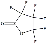 3,3,4,4,5,5-Hexafluorotetrahydrofuran-2-one Struktur