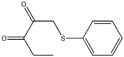 1-(Phenylthio)pentane-2,3-dione Struktur