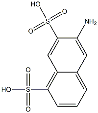 6-Amino-1,7-naphthalenedisulfonic acid,,结构式