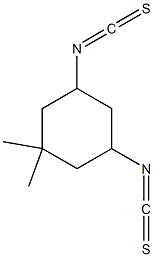 [5,5-ジメチルシクロヘキサン-1,3-ジイル]ビス(イソチオシアナート) 化学構造式