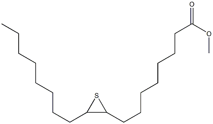 9,10-Epithiooctadecanoic acid methyl ester Structure