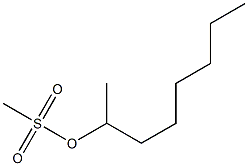 Methanesulfonic acid 1-methylheptyl ester Structure