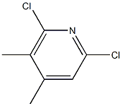 2,6-Dichloro-4,5-dimethylpyridine 结构式