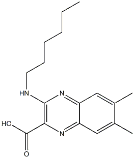  6,7-Dimethyl-3-(hexylamino)quinoxaline-2-carboxylic acid