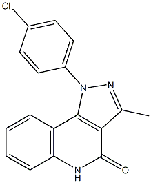 1-(4-Chlorophenyl)-3-methyl-1H-pyrazolo[4,3-c]quinolin-4(5H)-one Structure