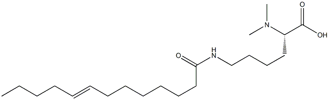 N6-(8-Tridecenoyl)-N2,N2-dimethyllysine,,结构式