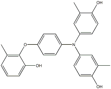  N,N-Bis(4-hydroxy-3-methylphenyl)-4-(2-hydroxy-6-methylphenoxy)benzenamine