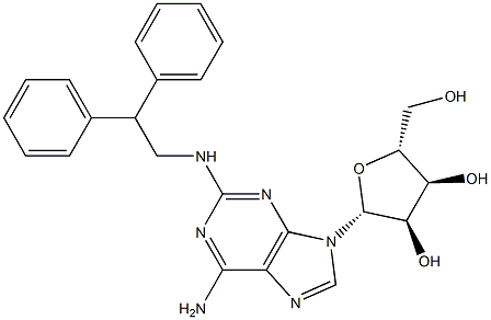 2-(2,2-Diphenylethylamino)adenosine Structure