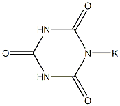 1-Potassiohexahydro-1,3,5-triazine-2,4,6-trione 结构式