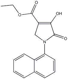 1-(1-Naphthalenyl)-2,5-dihydro-4-hydroxy-5-oxo-1H-pyrrole-3-carboxylic acid ethyl ester Structure