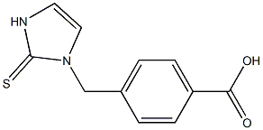 4-[[(2,3-Dihydro-2-thioxo-1H-imidazol)-1-yl]methyl]benzoic acid 结构式
