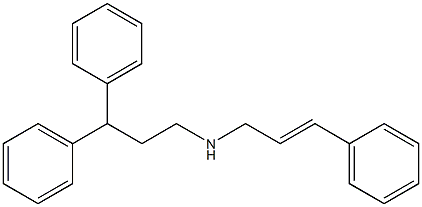 N-(3-Phenyl-2-propenyl)-3,3-diphenylpropan-1-amine Structure