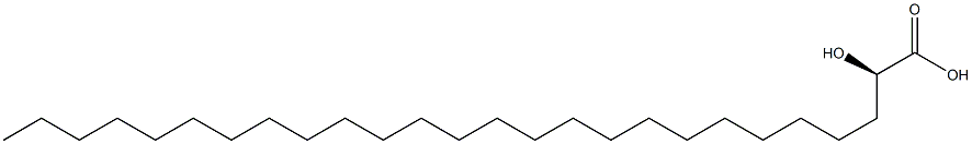 [R,(+)]-2-Hydroxyhexacosanoic acid Structure