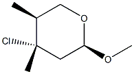 (2R,4S,5S)-4-Chloro-2-methoxy-4,5-dimethyl-3,4,5,6-tetrahydro-2H-pyran Structure