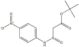 [(4-Nitrophenyl)aminosulfinyl]acetic acid tert-butyl ester Structure