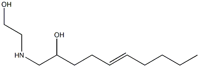 1-[(2-Hydroxyethyl)amino]-5-decen-2-ol 结构式