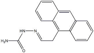 1-[2-(Anthracen-9-yl)ethylidene]semicarbazide,,结构式