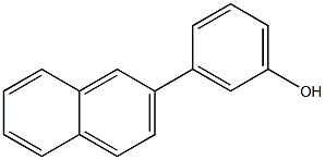 3-(2-ナフチル)フェノール 化学構造式