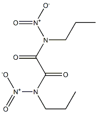 N,N'-ジニトロ-N,N'-ジプロピルオキサミド 化学構造式