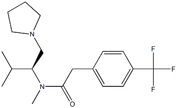 2-(4-Trifluoromethylphenyl)-N-methyl-N-[(S)-2-methyl-1-(1-pyrrolidinylmethyl)propyl]acetamide