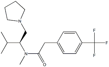 2-(4-Trifluoromethylphenyl)-N-methyl-N-[(S)-2-methyl-1-(1-pyrrolidinylmethyl)propyl]acetamide|