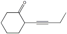 2-(1-Butynyl)cyclohexanone Structure