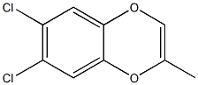 6,7-ジクロロ-2-メチル-1,4-ベンゾジオキシン 化学構造式