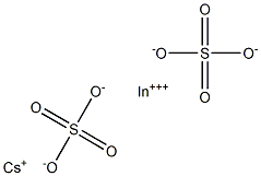 硫酸セシウムインジウム(III) 化学構造式