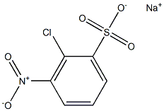 2-クロロ-3-ニトロベンゼンスルホン酸ナトリウム 化学構造式