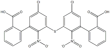 2-Carboxyphenyl(2-nitro-5-chlorophenyl) sulfide Struktur