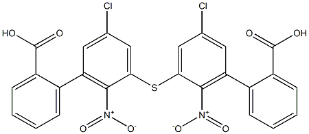 2-Carboxyphenyl(2-nitro-5-chlorophenyl) sulfide Structure