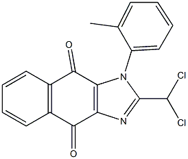 1-(2-Methylphenyl)-2-(dichloromethyl)-1H-naphth[2,3-d]imidazole-4,9-dione