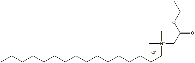 N-Ethoxycarbonylmethyl-N,N-dimethylhexadecylammonium chloride Structure