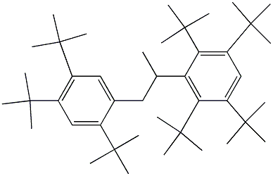 2-(2,3,5,6-Tetra-tert-butylphenyl)-1-(2,4,5-tri-tert-butylphenyl)propane Struktur