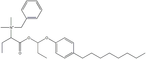  N,N-Dimethyl-N-benzyl-N-[1-[[1-(4-octylphenyloxy)propyl]oxycarbonyl]propyl]aminium