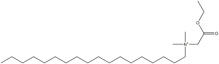 N-(Ethoxycarbonylmethyl)-N,N-dimethyl-1-octadecanaminium Structure
