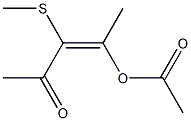 2-Acetoxy-3-methylthio-2-penten-4-one 结构式