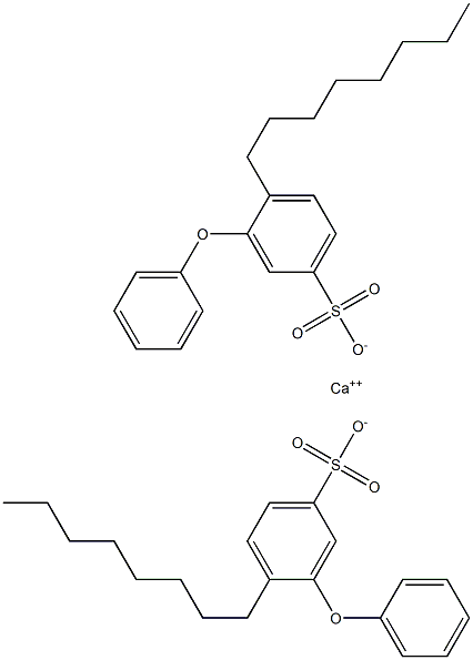 Bis(4-octyl-3-phenoxybenzenesulfonic acid)calcium salt Struktur