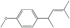 2-Methyl-4-(4-methoxyphenyl)-2-pentene Struktur