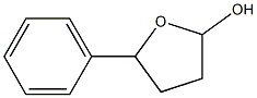 5-フェニルテトラヒドロフラン-2-オール 化学構造式