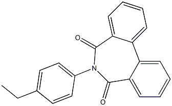 6-(4-Ethylphenyl)-5H-dibenz[c,e]azepine-5,7(6H)-dione Struktur