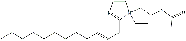 1-[2-(Acetylamino)ethyl]-2-(2-dodecenyl)-1-ethyl-2-imidazoline-1-ium Structure