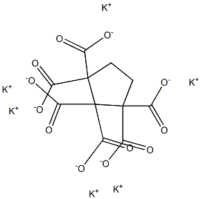 1,1,2,2,3,3-Cyclopentanehexacarboxylic acid hexapotassium salt Struktur