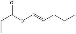 Propionic acid 1-pentenyl ester 结构式