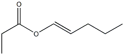 Propionic acid 1-pentenyl ester,,结构式