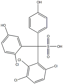 (2-Chloro-5-hydroxyphenyl)(2,3,6-trichlorophenyl)(4-hydroxyphenyl)methanesulfonic acid|
