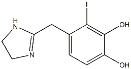 2-(2-Iodo-3,4-dihydroxybenzyl)-2-imidazoline,,结构式